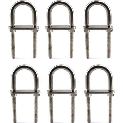 SABIR M690 U Bolt Boulon en acier inoxydable 304 (6 Pièces) (1/5)