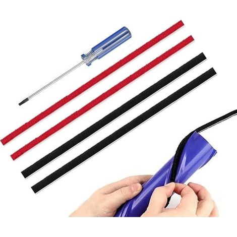 4 Bandes en Peluche Uniquement pour Les Bandes de Brosse à Rouleau à entranement Direct Dyson Original V8 V10 avec Tournevis (1/4)