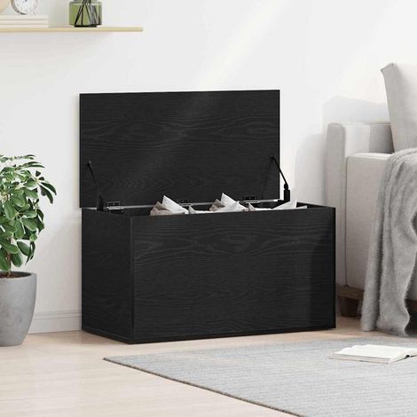 Aufbewahrungsbox Schwarz Eichen-Optik 84 x 42 x 46 cm (1/5)