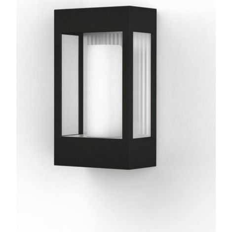 Applique extérieure en fonte d'aluminium – Abat-jour polycarbonate amovible – Garantie anti-corrosion 25 ans – Éclairage moderne pour terrasses - BRICK2 (1/3)