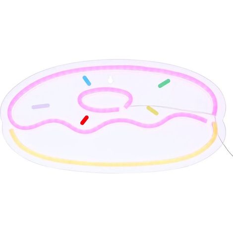 Néon LED Mural "Donut" 37cm Multicolore (1/5)