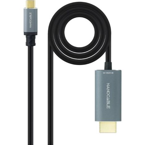 Nanocable 10.15.5162 - Cable Convertisseur USB-C vers HDMI 2.1 8K@60HZ, 1.8m, Couleur Noir