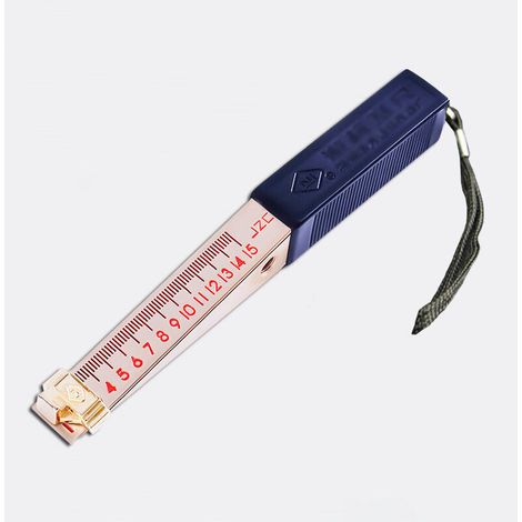 Jauge d'épaisseur Vernier en forme de coin de 1 à 15 mm Déviation de la planéité Règle d'inspection technique Jauge d'épaisseur d'inspection à domicile (cuivre pur, précision 0,2 mm) (1/4)