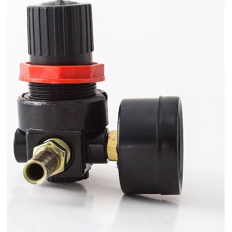Manomètre Régulateur Réducteur De Pression Manomètre Compresseur D'Eau Mètre De Accessoire De Vanne De Voiture (1/4)