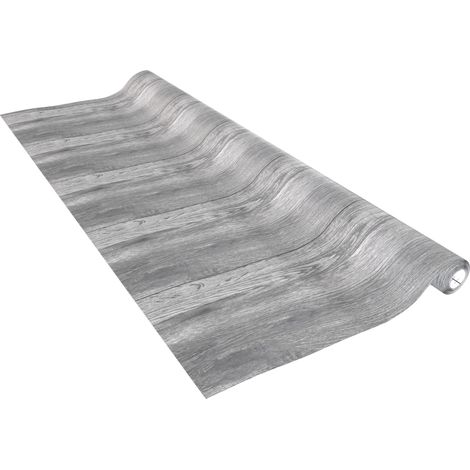 film adhésif Deco Standard - 200 x 67,5 cm - gris effet bois - Papier adhésif, film meubles, film décoratif, papier Peint - film autocollant pour meuble, cuisine, ordinateur portable (1/5)
