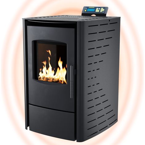 Nemaxx – Poêle à granulés 6 kW A+ pour 60-120 m³ – Cycle nettoyage automatique – Mode ECO – Télécommande – WiFi-Ready – Sécurité certifiée (1/5)