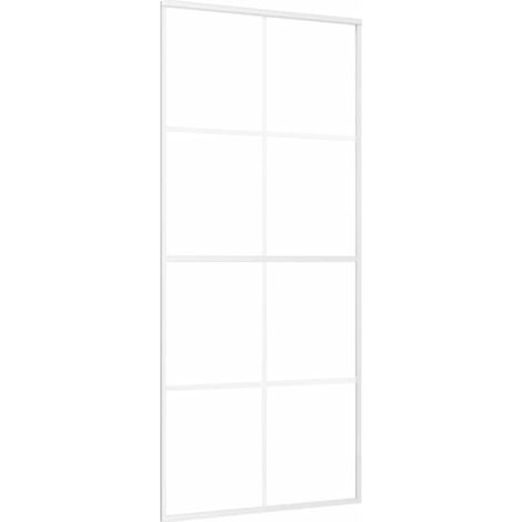 Maison Exclusive - Schiebetür ESG-Glas und Aluminium 90x205 cm We