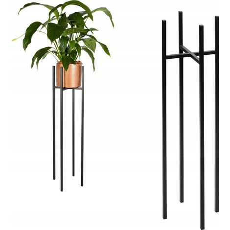 Soporte para maceta Metal Loft Black Cholet M MAX, maceta de 18,5 cm. (1/5)
