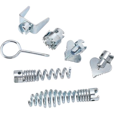Abflussreiniger aus Manganstahl, Rohrschneidkopf, Abflussreinigungsmaschinen-Set, professionelles Abflussreinigungswerkzeug (1/5)