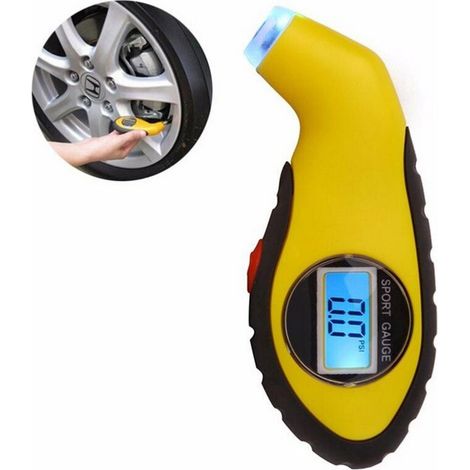 Trade Shop - MANOMETER DIGITALER REIFENDRUCKMESSER FÜR AUTOS, MOTORRÄDER, FAHRRÄDER - (1/2)