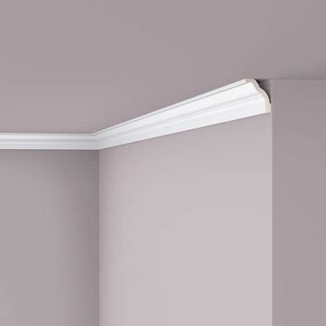 Cornisa NMC Z18 ARSTYL Noel Marquet Perfil de estuco Moldura flexible Moldura decorativa diseño moderno blanco 2 m
