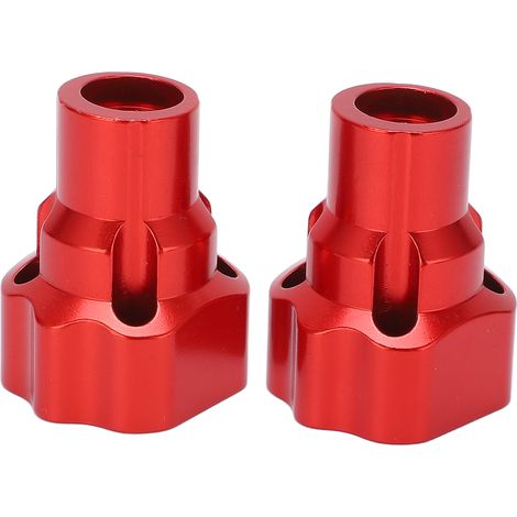 2 pièces de bague de protection d'essieu arrière RC, manchon de boîtier de portique extérieur en aluminium pour camion RC Losi LMT Monster 1/8 rouge (1/5)