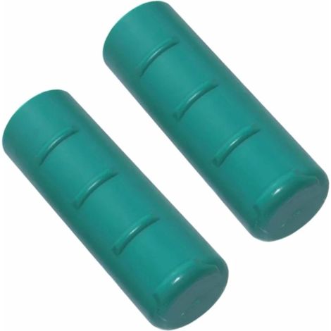 Poignée de brouette en PVC Souple diamètre 32mm Longueur utile 105mm à enmancher Chariot Vert (Paire) (1/2)