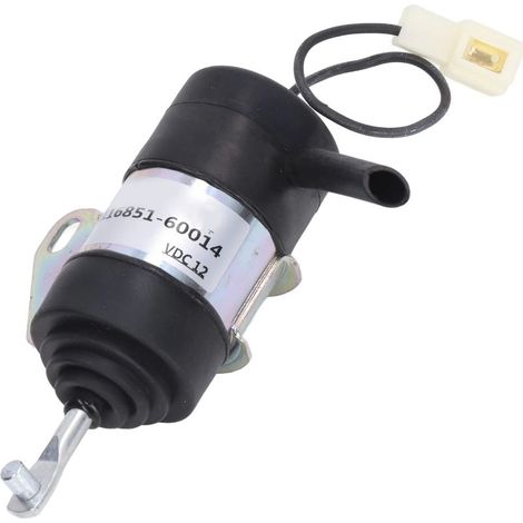 Solénoïde D'arrêt de Carburant 16851-60014 Remplacement du Solénoïde D'arrêt de Carburant pour Kubota BX2230D RTV900R RTV900T B7410D BX1500D BX1800D (1/5)