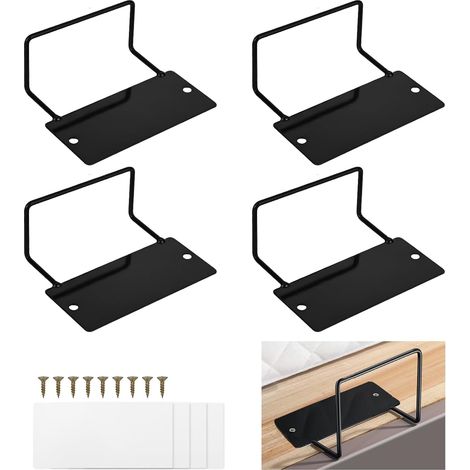 4-teiliges Matratzenstopper-Set, Matratzenkeile, rutschfeste Matratzenunterlagen, um das Verrutschen der Matratze zu verhindern, geeignet zur Sicherung von Matratzen und Sofakissen (1/5)