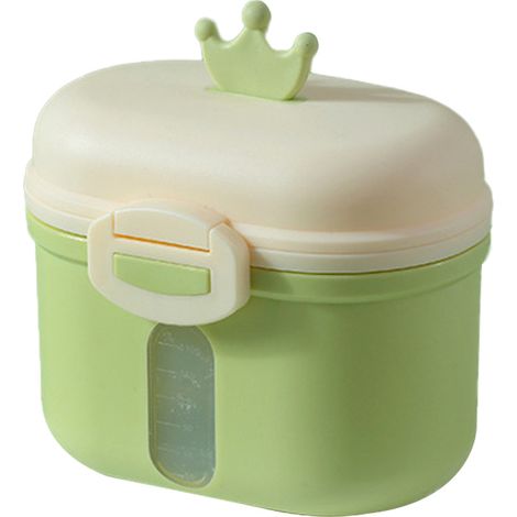 Contenant Pour Poudre De Lait - 3 Compartiments - Échelle Imprimée - Transparent - Pour Voyages Crèche Et Activités Extérieures - 1 Pièce (1/5)