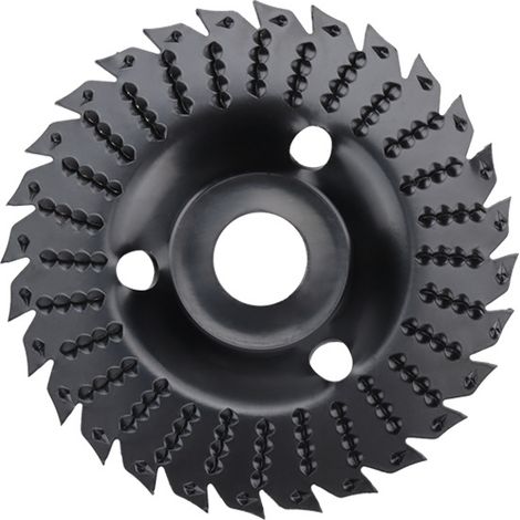 Polierscheibe für Winkelschleifer, 125 mm, gezahnt, für Holzbearbeitung (125 x 15 mm). (1/5)