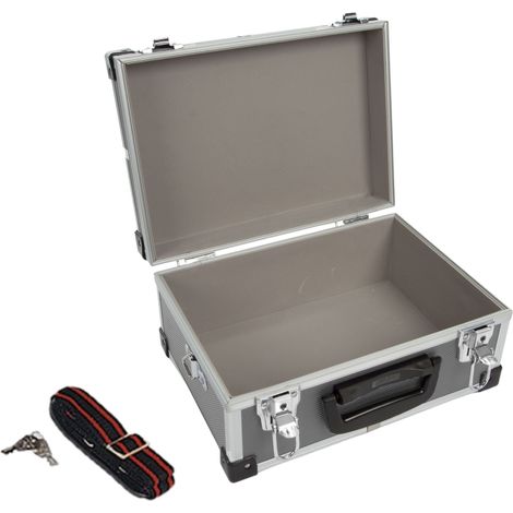 Werkzeugkoffer Werkzeugkiste Werkzeugkasten Aluminum Case 32x23x15,5cm grau (1/5)
