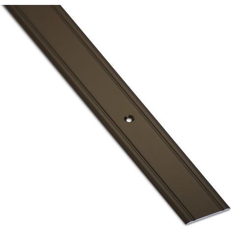 12er Pack - Übergangsprofil Cross 1000 x 30 x 2 mm gelocht aus Aluminium bronze eloxiert