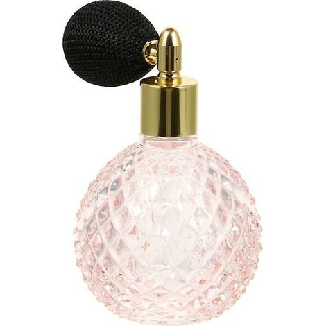 Flacon vaporisateur de parfum 100 ml motif sculpté décor de bouteille de parfum vide (1 pièces, rose) (1/3)
