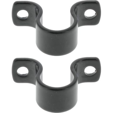 2x Lacet espagnolette collier en aluminium noir entraxe 30mm Volet Battant Fenêtre Butée Maintien (1/3)