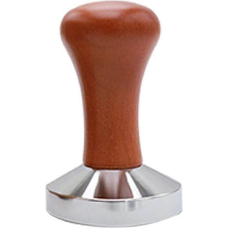 Tasseur à café bois acier inoxydable base adapté à Delonghi Breville machine espresso accessoires 53mm (1/5)