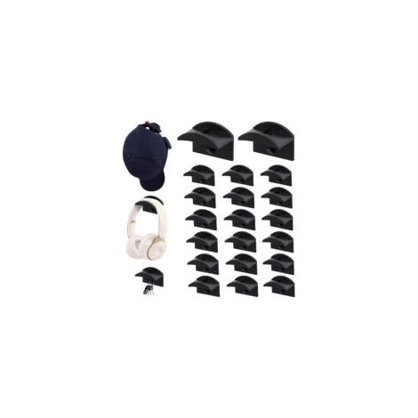 20 Crochet à Chapeau,Porte-chapeaux pour casquettes de Baseball Crochets à Chapeaux Supports Muraux pas de Perçage, Porte-casquettes Organisateur de Chapeaux pour Foulards (1/5)