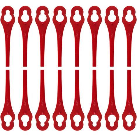 Pair Lot de 100 Lames en Plastique de Rechange pour Coupe Bordure Florabest LIDL - Longueur 8,3cm (1/5)