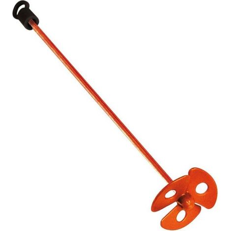 Mondelin – Malaxeur hélice plastique Ø60mm – Pour mélange peinture et vernis – Longueur 35 cm – Vitesse 500 à 1500 tr/min (1/2)