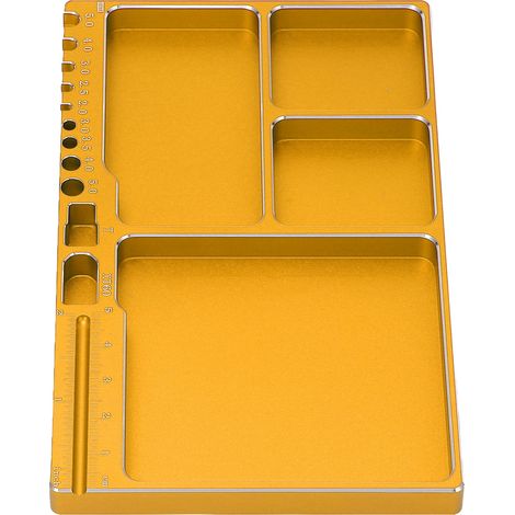 Plateau magnétique en aluminium pour vis et boulons, parfait pour l'atelier et le rangement d'outils de modélisme RC. (1/5)