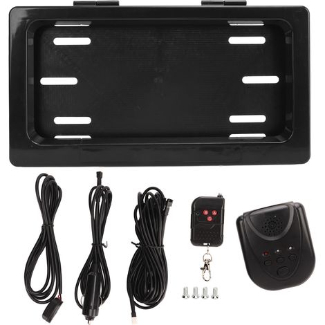 Store-rideau électrique pour plaque d'immatriculation avec télécommande, cache-volets rétractable pour véhicule norme US (1/5)