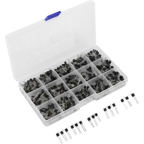 Sortimentssatz mit 600 TO-92 PNP/NPN-Transistoren 2N2222-S9018 mit geradem Stecker (1/5)