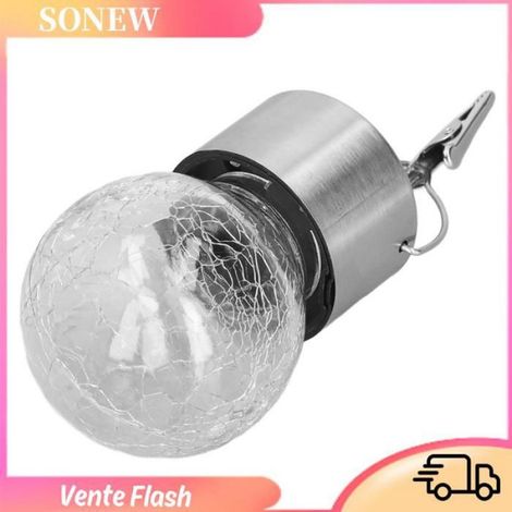Lampes Solaires Suspendues - Boule De Verre Fissuré - Pour Extérieur Jardin Piscine - 1 Pièce (1/5)