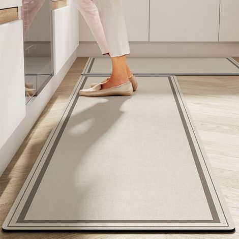 Peinture Couleurs Comme une Chanson 5020cm (Terre de Diatomées) Tapis de cuisine, facile à nettoyer, lavable, en terre de diatomées, absorbant et antidérapant. (1/5)