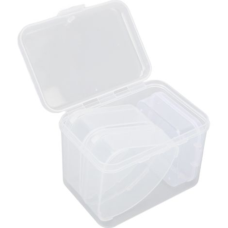 Lot de 4 étuis pour éponges à maquillage, formes différentes, transparents, portables et étanches. (1/5)