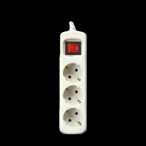 Interruttore elettrico a 3 prese e cavo 1,5m Blanco (1/2)