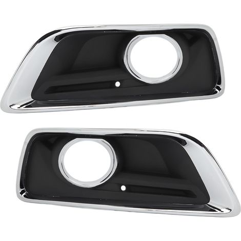 Paire d'encadrements de phares antibrouillard avant gauche/droite, remplacement pour Chevrolet Malibu 2012-2015, garniture de grille, moulure noire, kit de 2 pièces. (1/5)