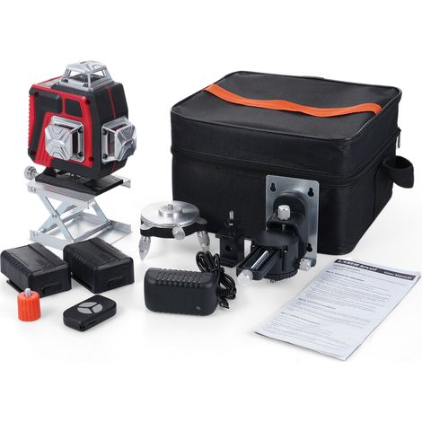 Niveau Laser Multifonction 16 Lignes Pro - Auto-nivelant 3°, avec Télécommande, 2 Batteries, Étui (1/5)