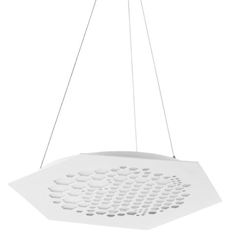 Lampada a sospensione LED 33W 3000K metallo bianco opaco ALVEARE 52 cm (1/3)