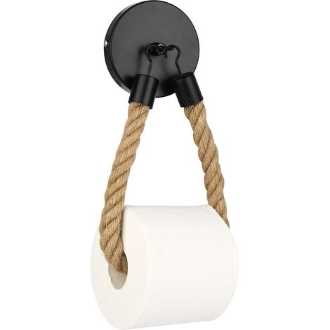 Porte-rouleau de papier toilette mural, support fixation murale salle de bain (1/4)