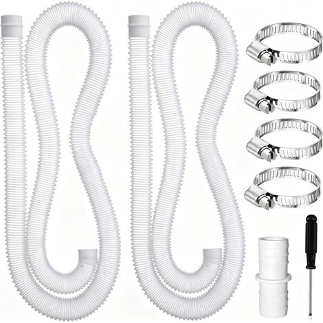 2Pcs Tuyau Piscine 32mm, 2 tuyaux de rechange de 1,5 m (1/5)