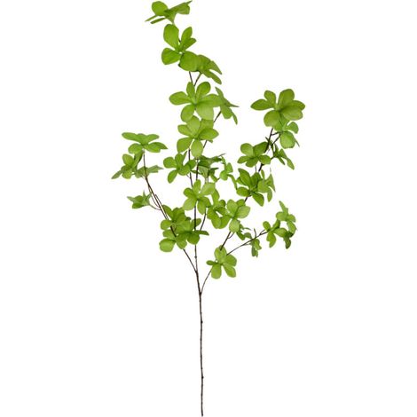 Plantes Vertes en Pot, Fausses Branches Vertes Authentiques à 4 Fourchettes, pour Grand Vase, Centre de Table, Décoration de Jardin (221008LW02-1) (1/5)