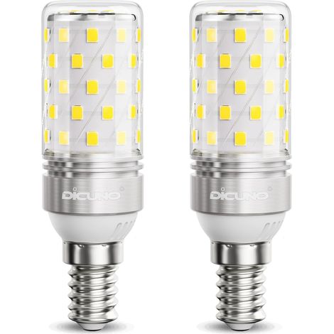 Ampoule LED E14, 8W Équiv. 100W halogène, 6000K, 1000lm, Lot de 2 Blanc froid, Petit culot à vis E14, Non-dimmable, Ampoule Maïs LED pour plafonniers, lampes de table et appliques murales (1/5)