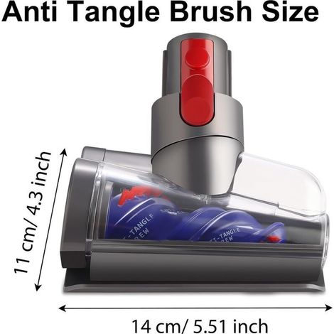 Staubsauger mit Dyson Mini Turbo-Bürstenaufsätzen, kompatibel mit V15/V11/V10/V8/V7. Starke Saugkraft für gründliche Reinigung. Reinigung von Tierhaaren, Sofas, Matratzen usw. per Knopfdruck. (1/5)