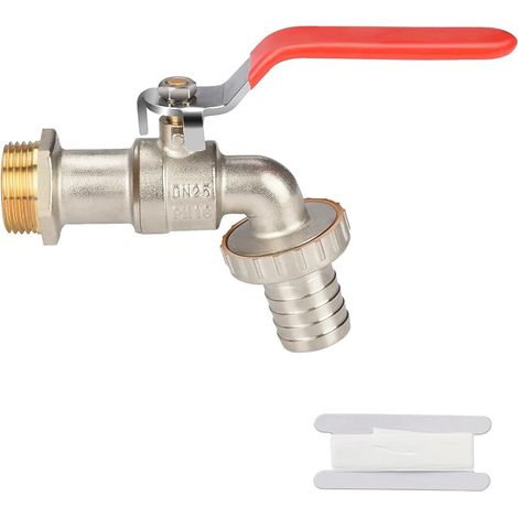 Robinet Exterieur Jardin Robinet Cuve Robinet Recuperateur Eau de Pluie Robinet d'eau 1 Pouce (1/5)