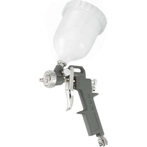 Pistolet a peinture aerographe avec buse 18mm et reservoir superieur a162a