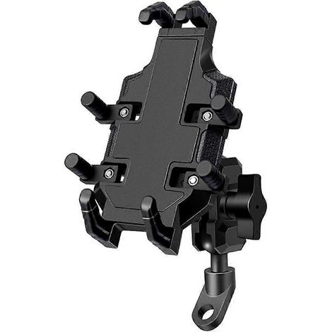 Universelle Motorrad-Handyhalterung, kompatibel mit Handys von 4,7 bis 7,2 Zoll, Rückspiegelhalterung für Motorräder und Fahrräder, robuste und verstellbare Halterung.