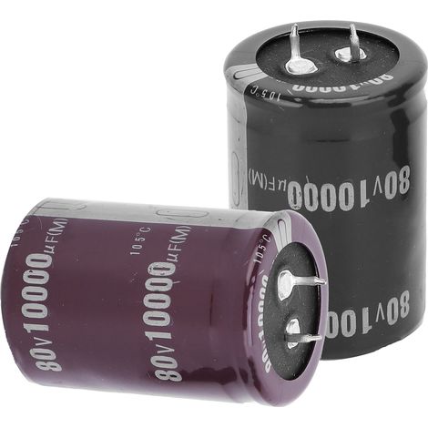 10000µF 60V 105°C 35x50mm Aluminium-Elektrolytkondensator, 2er-Pack, für Verstärker, Audiogeräte und LED-Beleuchtung (1/5)