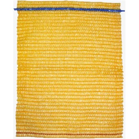 Sacs filet Raschel tricotés, lot de 50, format 50x80cm - Pochettes maillées pour fruits, légumes et rangement (1/4)