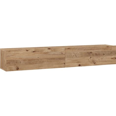 Mueble TV 2 puertas 295 x 180 x 315 cm efecto roble rústico 030007787 (1/2)